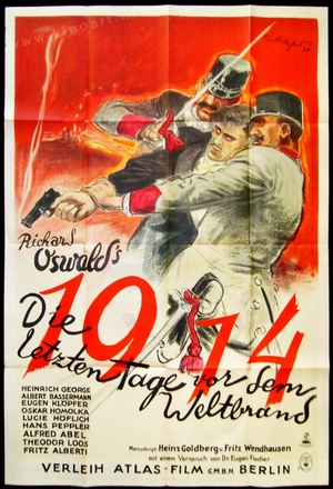 1914, последние дни перед мировым пожаром